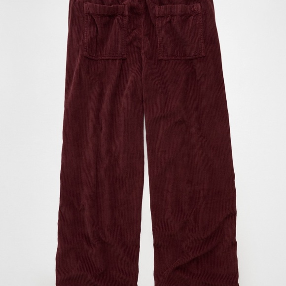 American Eagle Outfitters Maroon Corduroy Trousers - Picture 2 of 3